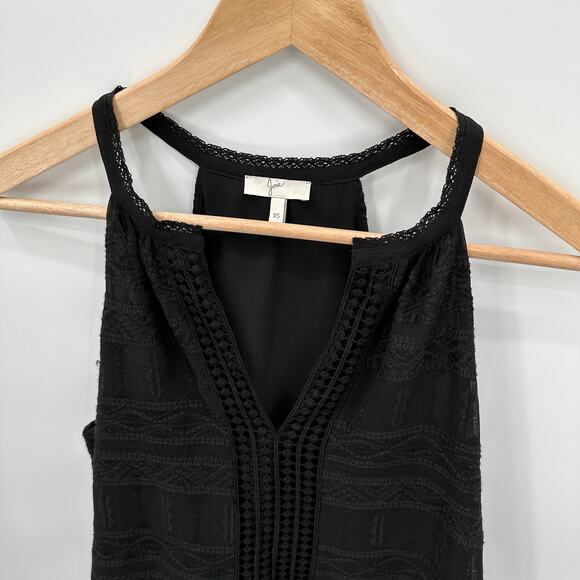 JOIE Eliska Tank Blouse in Black Caviar // XS - Picture 7 of 14